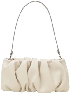 Leather shoulder-bags Staud , Beige , Dames - ONE Size