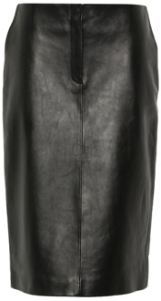 Leather Skirts Magda Butrym , Black , Dames - 2Xs,3Xs