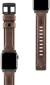 Leather Strap band voor de Apple Watch Series 1 t/m 6 / SE - 38/40mm - Bruin