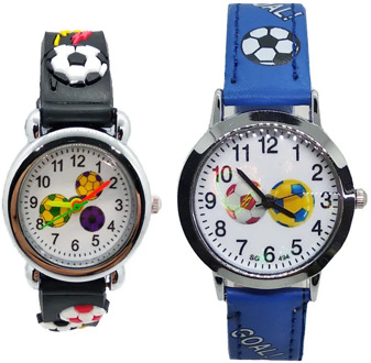 Leather Strap Football Silicone Football Children Kids Watch Boys Girls Baby Christmas Gift Clock Montre Enfant Relogio infantil