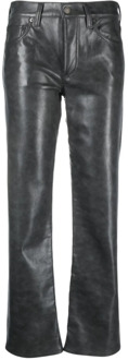 Leather Trousers Agolde , Gray , Dames - W27,W30,W25,W26,W29,W28,W24
