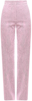 Leather Trousers Krizia , Pink , Dames - Xs,2Xs
