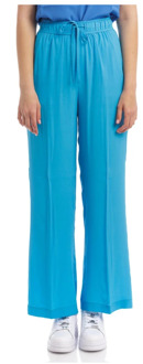 Leather Trousers Seventy , Blue , Dames - M