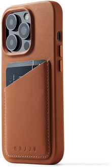 Leather Wallet Case iPhone 14 Pro bruin