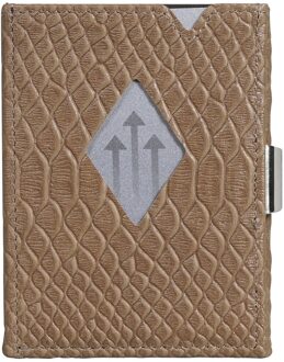 Leather Wallet RFID desert cobra Dames portemonnee - 9 x 7 x 1