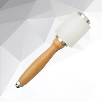 Leathercraft Carving Hamer Nylon Hamer Sew Lederen Koeienhuid Tool Met Houten Handvat (Rood) zoals getoond