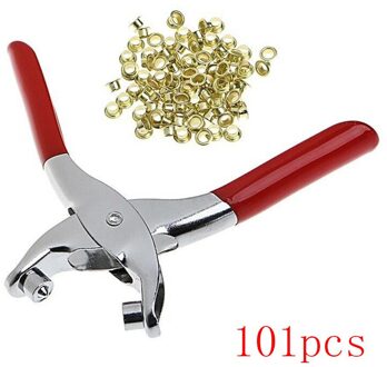 Leathercraft Oogje Stof Punch Tang Leer Canvas Perforator Hulpmiddel Scrapbook Oogje 100 Messing Ringen Kit Handleiding Gereedschap Kit