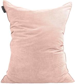 Lebel Zitzak Rib Velours - 100x150 Cm - Velvet - Roze