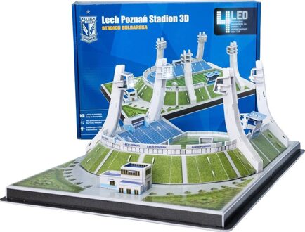 Lech Poznan Old Stadium 3D Puzzel LED (65 stukjes)