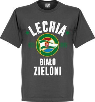 Lechia Gdansk Established T-Shirt - Donker Grijs