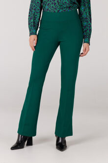 Lecia bootcut pantalon met split green Groen - XS
