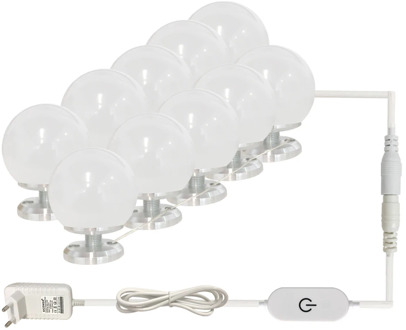 LED 12V Makeup Mirror Light Bulb Hollywood Vanity Lights Stepless Dimmable Wall Lamp 6 10 Bulbs Kit for Dressing Table