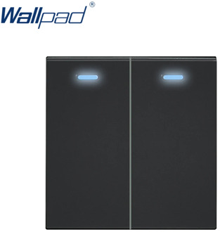 LED 2 Gang 2 Way 1 Way Light Switch Rocker Function Push Button Switch with LED Indicator Function Key For Moduler only 55*55mm