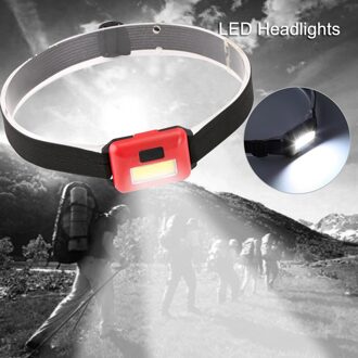 Led 3 Mode Koplamp Aaa Koplamp Verstelbare Camping Torch Lamp Light Koplamp Wandelen Vissen Zaklamp Heldere Koplampen Rood