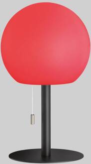 LED accu-tafellamp Trivento, zandzwart zandzwart, wit