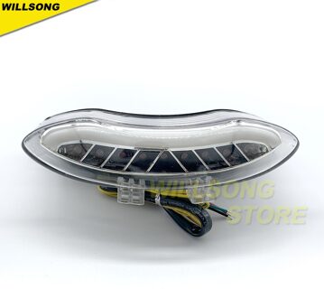 Led Achterlichten Remlicht Blinker Richtingaanwijzer Geïntegreerde Lamp Voor Triumph Daytona 675 Speed Triple R Motorfiets Accessoires doorzichtig