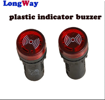 LED Active Buzzer Beep Alarm Indicator 1pc AD16-22SM 12V 24V 110V 220V 380V Red Green Yellow Black 16mm Flash Signal Light