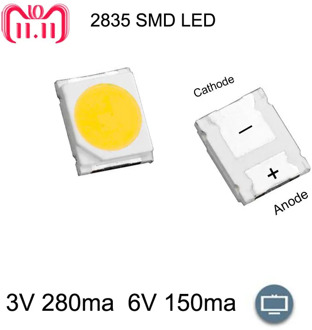 LED Backlight 1210 3528 2835 3V 280ma 1W 6V 150ma Cool white For LG Innotek LCD Backlight LED TV Application