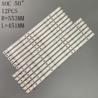 Led Backlight Strip (12) Voor Sharp LC-50LB371C 50LB481U 50PUT6400 50PFT4509 50PFH4009 500TT64 500TT63 LB50045 V0 V1 00 50PFH5300