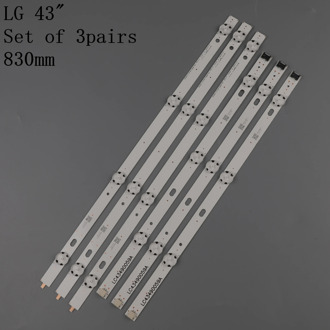 Led backlight strip 7 lamp for LG Innotek 17Y 43inch-A-Type 43UJ6300 43UJ6307 43LJ594V HC430DUN SSC_43LJ61_FHD 43UJ630V