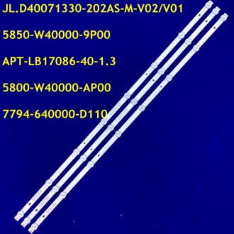 Led Backlight Strip 7 Lamp Voor Skyworth 40 "Tv 40X6 40E2 APT-LB17086-40-1.3 RDL400FY(QD0-800) 5850-W4000-9P00 40K5C