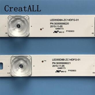 Led Backlight Strip 8 Lamp Voor Haier 55 ''Tv LED55D8A LED55D8B-ZC14DFG-01 30355008220 D5551A LS55AL88A72/71