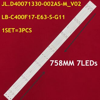 Led Backlight Strip Lamp Voor 40 "Tv LB-C400F17-E63-S-G11 CRH-ZG40E6000S1303007037AS JL.D40071330-002AS-M