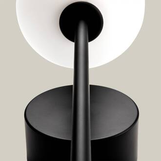 LED badkamer wandlamp Bloom IP44, zwart, hoogte 45 cm zwart, wit