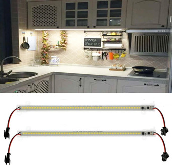 LED Bar Light 30cm 2835 LED Rigid Strip Energy Saving LED Fluorescent Tubes 220V High Brightness Clear Shell Kitchen Showcase
