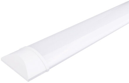 LED Batten - LED Balk - Aigi Tynom - 30W - Helder/Koud Wit 6000K - Mat Wit - Kunststof - 90cm