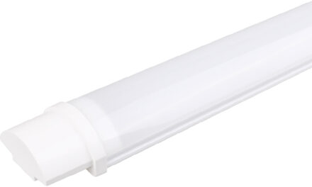 LED Batten - LED Balk - Aigi Tynom - 40W - Waterdicht IP65 - Helder/Koud Wit 6000K - Mat Wit - Kunststof - 120cm