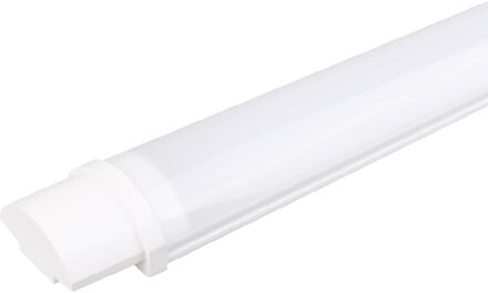 LED Batten - LED Balk - Aigi Tynom - 40W - Waterdicht IP65 - Warm Wit 3000K - Mat Wit - Kunststof - 120cm