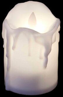 Led Batterij Aangedreven Led Kaars Multicolor Lamp Simulatie Kleur Vlam Knipperende Thee Licht Thuis Birthday Party Bruiloft Decoratie wit