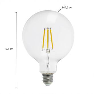 LED-bolvormige lamp, G125 E27 3,8W, 3000K, 806lm