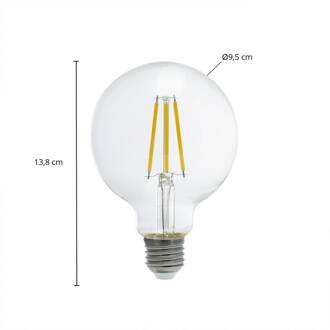LED-bolvormige lamp G95 E27 3,8W 3000K 806lm
