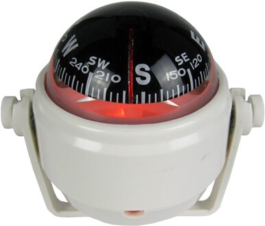 Led Boot Navigatie Kompas Voor Marine Zeil Voertuig Auto Wit Elektronische