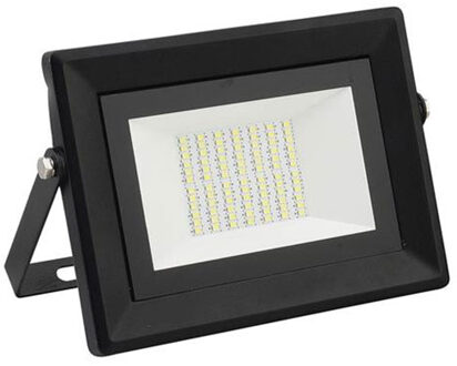 LED Bouwlamp 50 Watt - LED Schijnwerper - Pardus - Helder/Koud Wit 6400K - Waterdicht IP65 Zwart