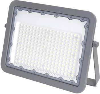 LED Bouwlamp - Aigi Zuino - 150 Watt - Helder/Koud Wit 6500K - Waterdicht IP65 - Kantelbaar - Mat Grijs - Aluminium