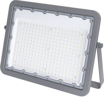 LED Bouwlamp - Aigi Zuino - 200 Watt - Helder/Koud Wit 6500K - Waterdicht IP65 - Kantelbaar - Mat Grijs - Aluminium