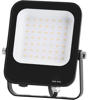 LED Bouwlamp - LED Schijnwerper - Aigi Rekan - 30 Watt - Natuurlijk Wit 4000K - Waterdicht IP65 - Rechthoek - Mat Zwart