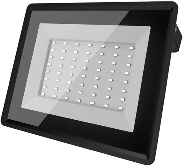 LED Breedstraler - Velvalux Glowlit - 50 Watt - Natuurlijk Wit 4000K - Waterdicht IP65 - Flikkervrij Zwart