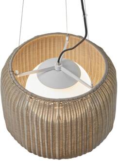 LED buiten hanglamp Fora S, natuurlijk wit/beige, Ø 50 cm natuurlijk wit, beige