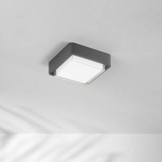 LED buiten plafondlamp Diuk, donkergrijs, metaal, IP65