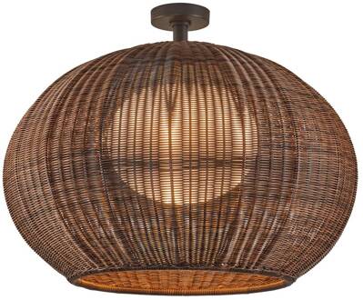 LED buiten plafondlamp Garota, grafietbruin/bruin grafietbruin, bruin