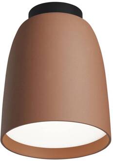 LED buiten plafondlamp Moer, terracotta, aluminium/staal