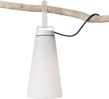 LED buiten sfeerlamp Sasha, kabel, hoogte 41cm wit wit, wit