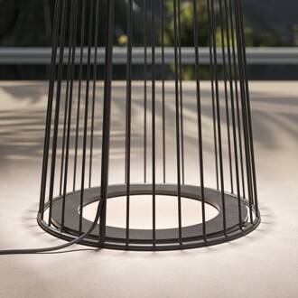 LED buiten vloerlamp Ikonika, zwart, hoogte 180 cm IP55 zwart mat