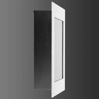 LED buiten wandlamp 3006 van roestvrij staal geroest roestvrij staal, wit, zwart