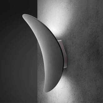 LED buiten wandlamp Alba, grijs, aluminium, IP65, 3.000 K