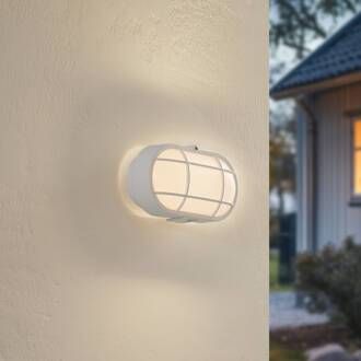 LED buiten wandlamp Alisha, wit, kunststof, IP54 wit (RAL 9003)